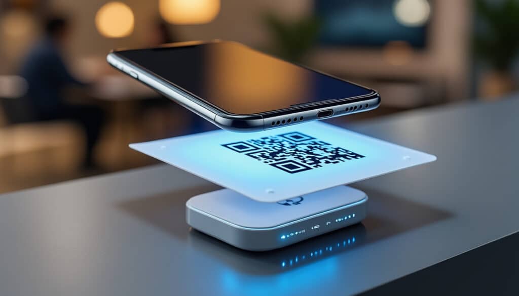 découvrez comment le beacon de proximité s'active automatiquement après le scan d'un qr code pour une interaction locale améliorée.